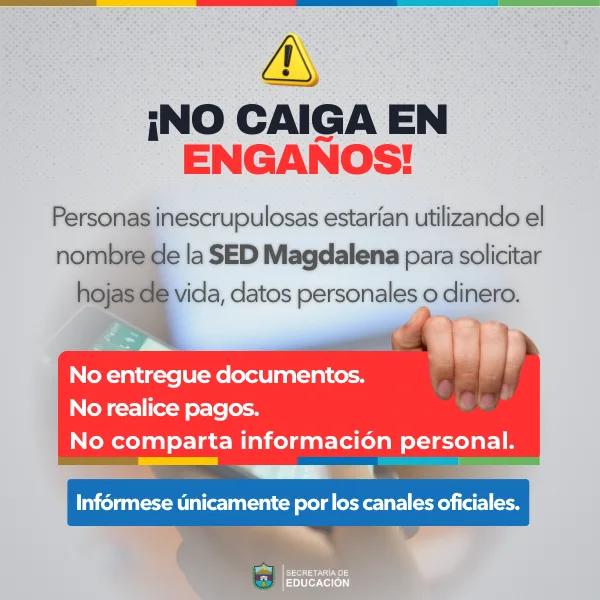 No caiga en engaños